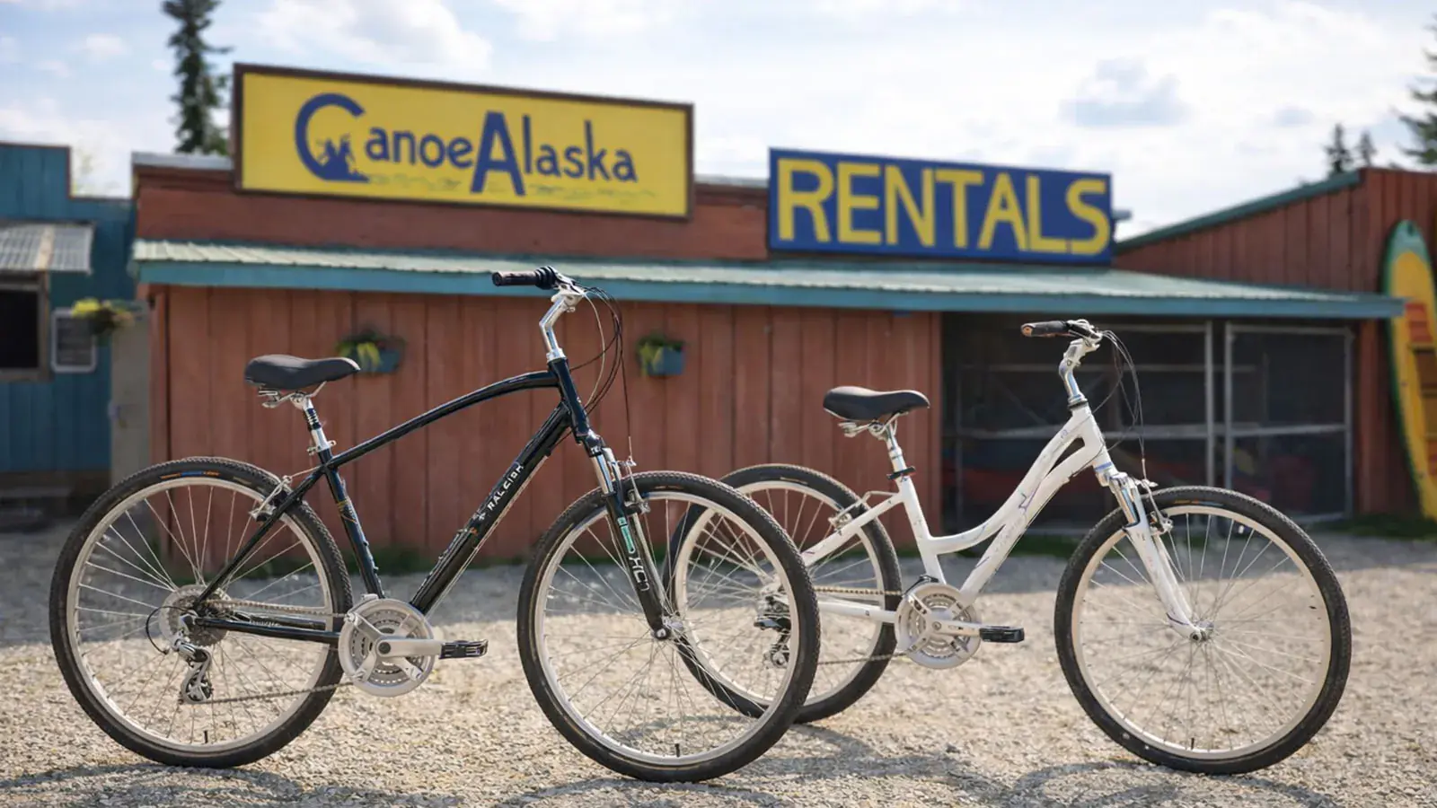 Bike rentals available at Canoe Alaska in Fairbanks