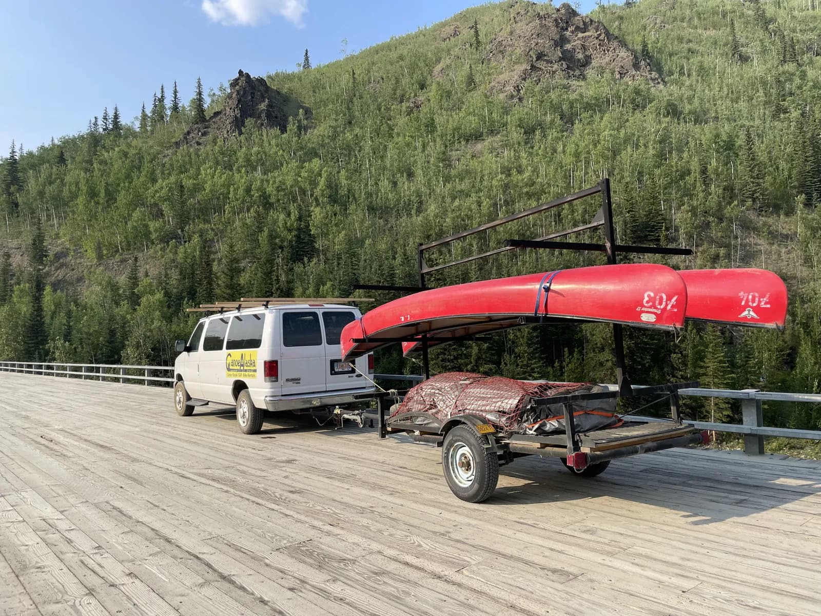 Alaska river trip shuttle service for wilderness paddlers